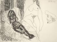 Pablo Picasso DEUX FEMMES AVEC VOYEUR Etching - Sold for $3,200 on 03-01-2025 (Lot 239).jpg